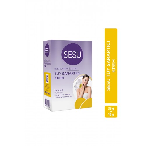 Sesu Tüy Sarartıcı Krem 18 gr + 35 gr